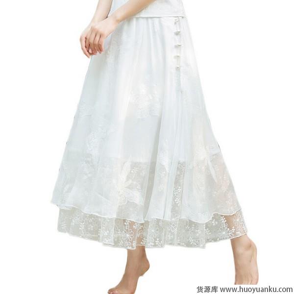 一件穿三季，纯色半身裙搭配省心-第1张图片-货源库