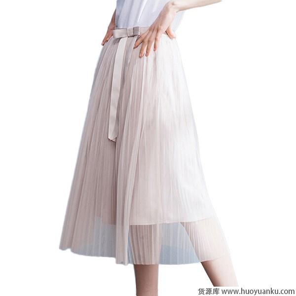 一件穿三季，纯色半身裙搭配省心-第4张图片-货源库