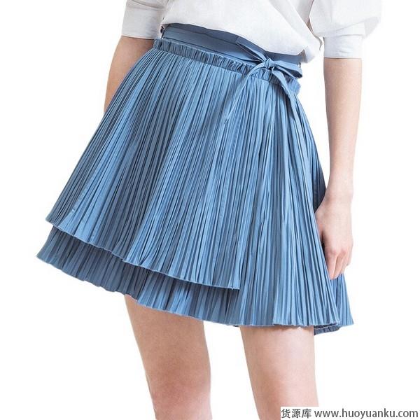 一件穿三季，纯色半身裙搭配省心-第7张图片-货源库