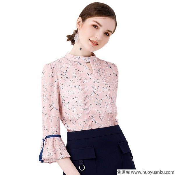 荷叶袖雪纺衫仙气满满鸾姿凤态-第7张图片-货源库