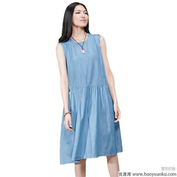 软妹风,浅蓝色连衣裙柔化女汉心-第6张图片-货源库 软妹风,浅蓝色连衣裙柔化女汉心-第6张图片-货源库