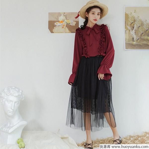 甜美式优雅蝴蝶结最懂-第4张图片-货源库