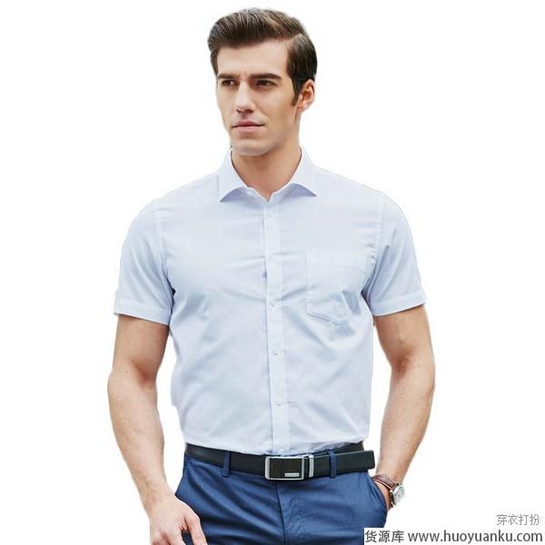 浅色短袖衬衫大话清凉感-第2张图片-货源库 浅色短袖衬衫大话清凉感-第2张图片-货源库