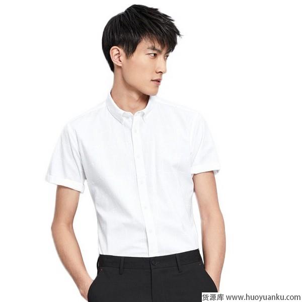 浅色短袖衬衫大话清凉感-第4张图片-货源库 浅色短袖衬衫大话清凉感-第4张图片-货源库