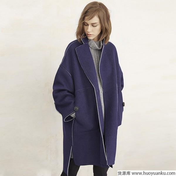 茧型大衣轮廓之外见潇洒-第5张图片-货源库