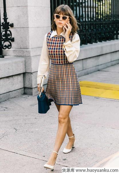 内搭单穿都有特色，拼接式连衣裙放大招-第1张图片-货源库