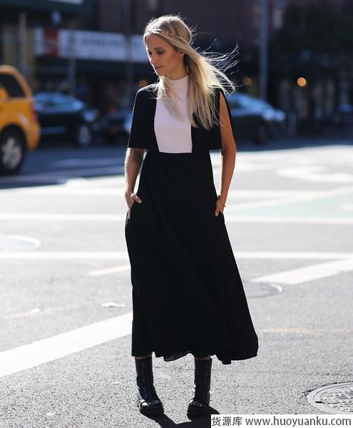 内搭单穿都有特色，拼接式连衣裙放大招-第6张图片-货源库