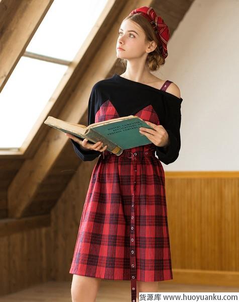 内搭单穿都有特色，拼接式连衣裙放大招-第14张图片-货源库