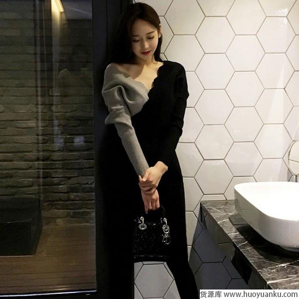 内搭单穿都有特色，拼接式连衣裙放大招-第16张图片-货源库