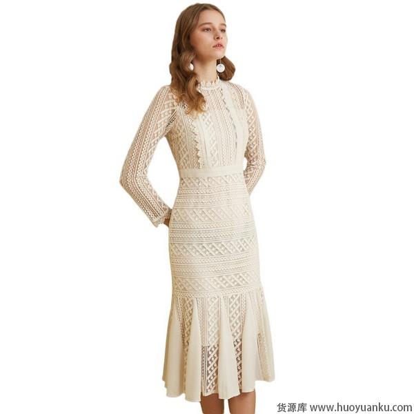 高腰连衣裙，黄金比例制造大长腿-第9张图片-货源库