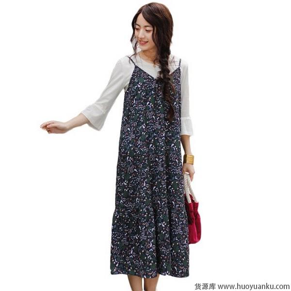 碎花连衣裙给你一个怡然自得小世界-第6张图片-货源库