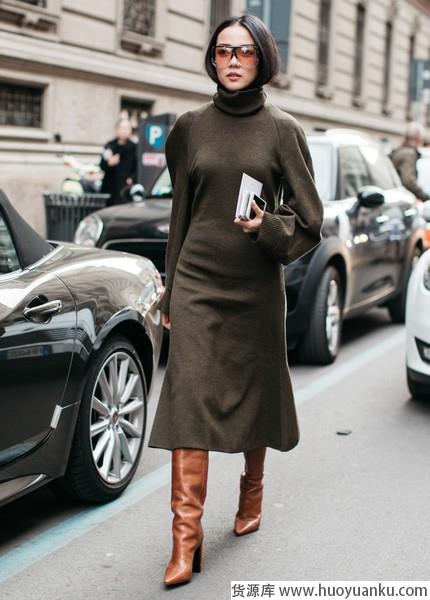 简单舒适凹造型，没有针织裙可不行-第6张图片-货源库