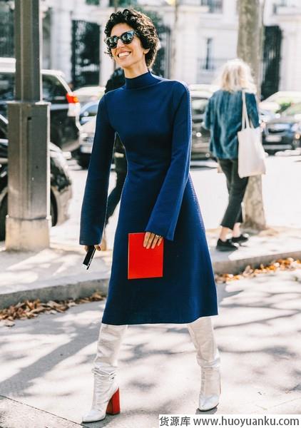 简单舒适凹造型，没有针织裙可不行-第7张图片-货源库