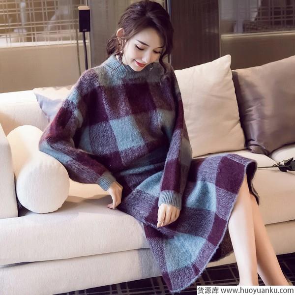 简单舒适凹造型，没有针织裙可不行-第19张图片-货源库