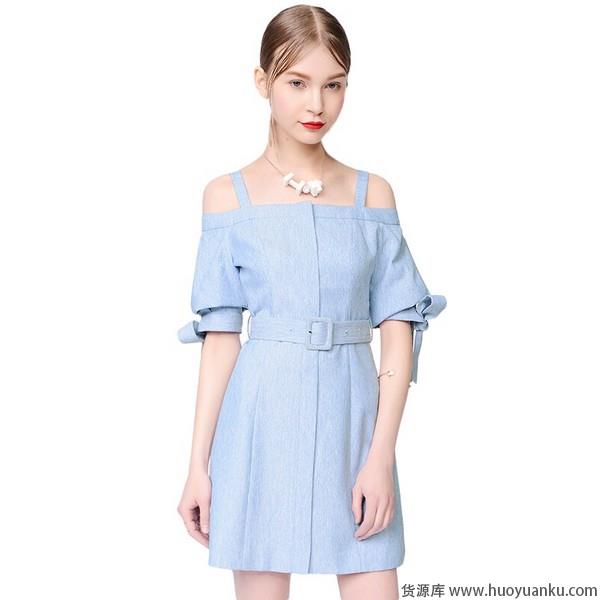 清凉曼妙，吊带连衣裙性感飞扬-第2张图片-货源库