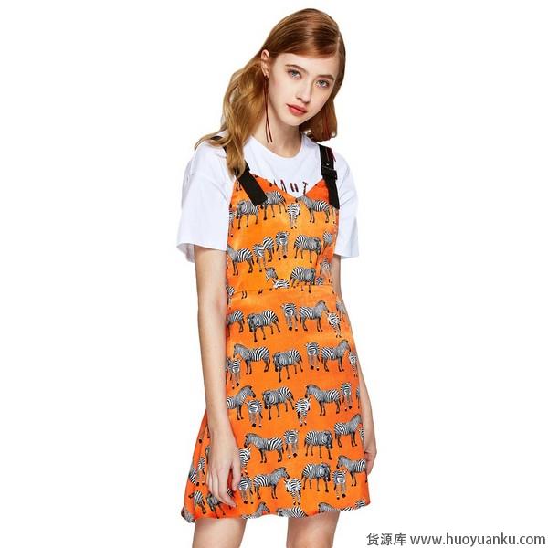 清凉曼妙，吊带连衣裙性感飞扬-第5张图片-货源库