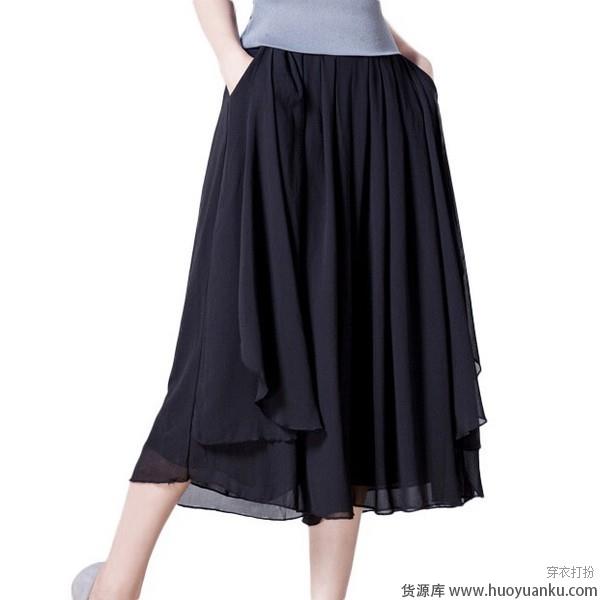 七分阔腿裤霸气足召唤女王风-第4张图片-货源库