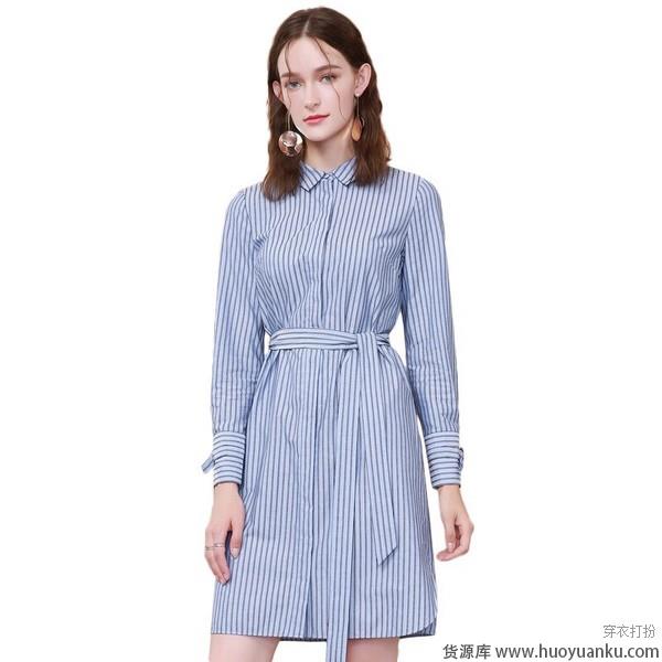 衬衫连衣裙温婉派，乖巧时髦释义淑女品格-第1张图片-货源库