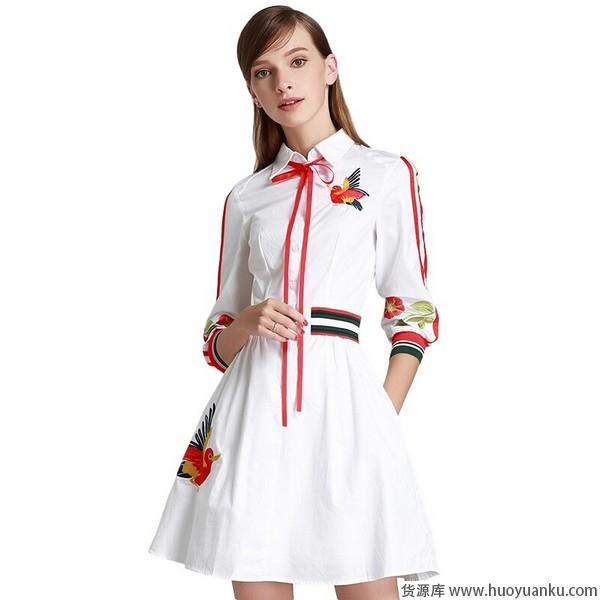 衬衫连衣裙温婉派，乖巧时髦释义淑女品格-第2张图片-货源库