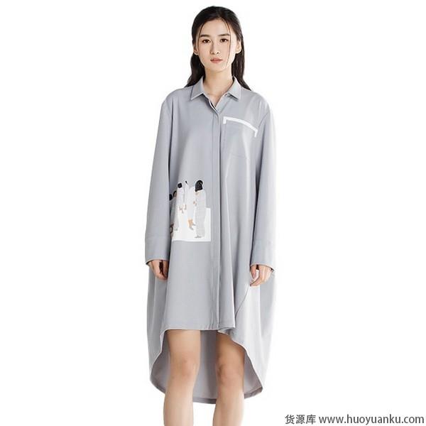 衬衫连衣裙温婉派，乖巧时髦释义淑女品格-第7张图片-货源库