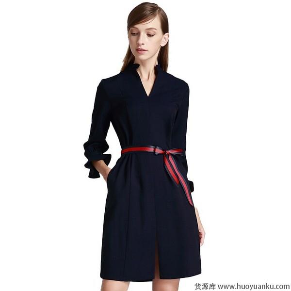 衬衫连衣裙温婉派，乖巧时髦释义淑女品格-第9张图片-货源库