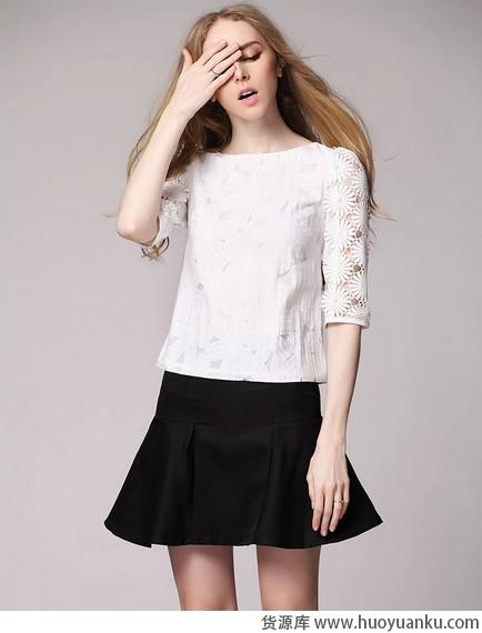 短裙套装玲珑女生显高挑-第8张图片-货源库