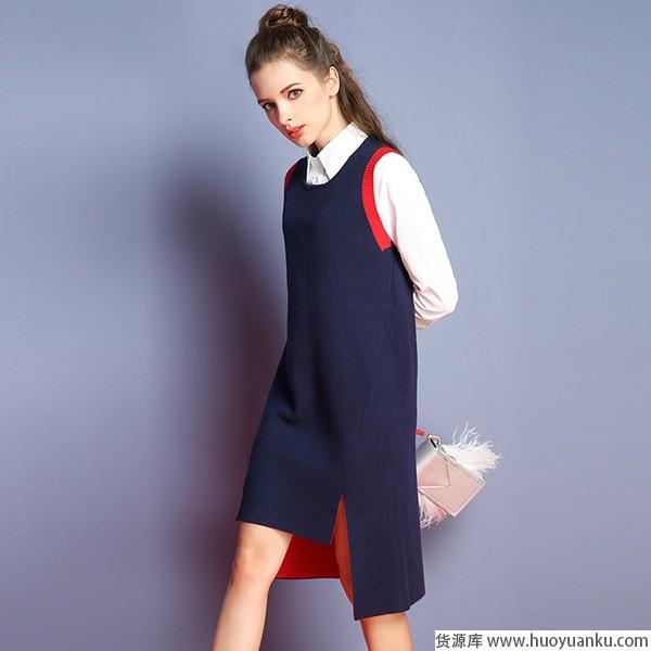 叠穿第一要义秋天是无袖裙的战场-第3张图片-货源库 叠穿第一要义秋天是无袖裙的战场-第3张图片-货源库