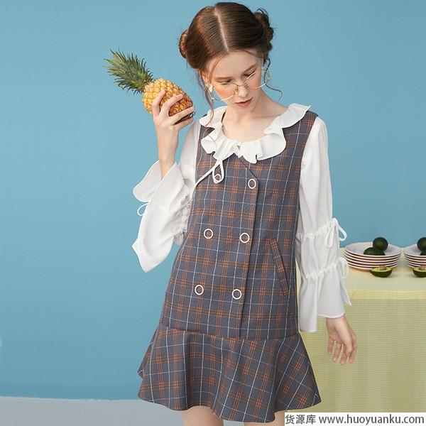 叠穿第一要义秋天是无袖裙的战场-第6张图片-货源库 叠穿第一要义秋天是无袖裙的战场-第6张图片-货源库