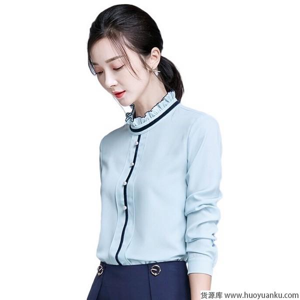 立领衬衫回味欧式复古潮-第6张图片-货源库