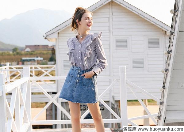 减龄实穿，牛仔裙个性出彩-第1张图片-货源库