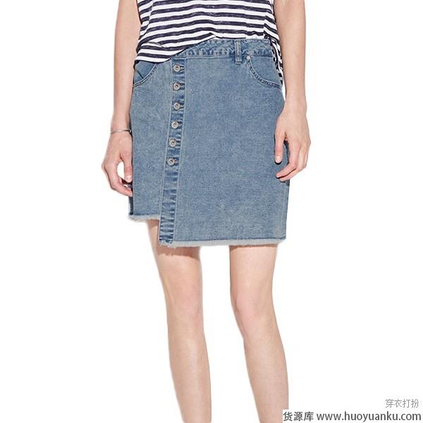 减龄实穿，牛仔裙个性出彩-第9张图片-货源库