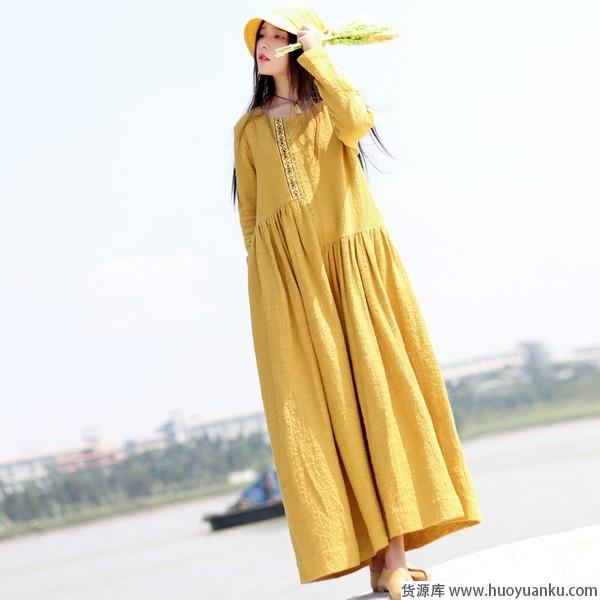 飘逸随风，有裙的春天才生动-第8张图片-货源库