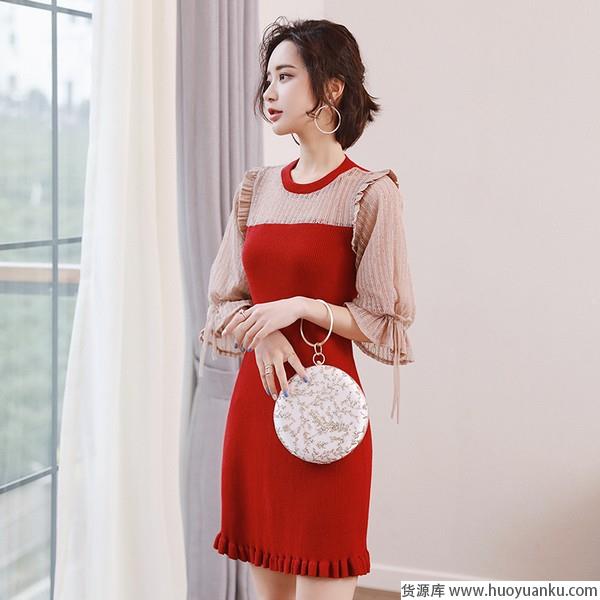 荷叶边and喇叭袖旧元素新看点-第2张图片-货源库