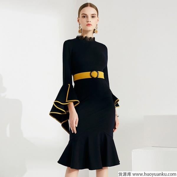 荷叶边and喇叭袖旧元素新看点-第4张图片-货源库