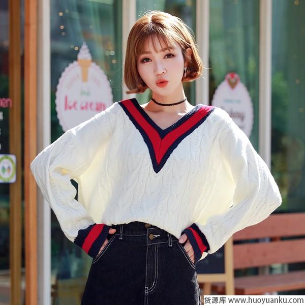 Oversize显魅力针织蝙蝠袖不能少-第1张图片-货源库