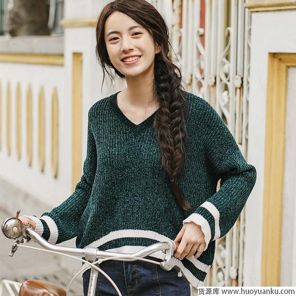 Oversize显魅力针织蝙蝠袖不能少-第2张图片-货源库