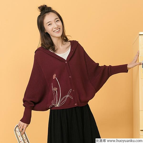 Oversize显魅力针织蝙蝠袖不能少-第4张图片-货源库