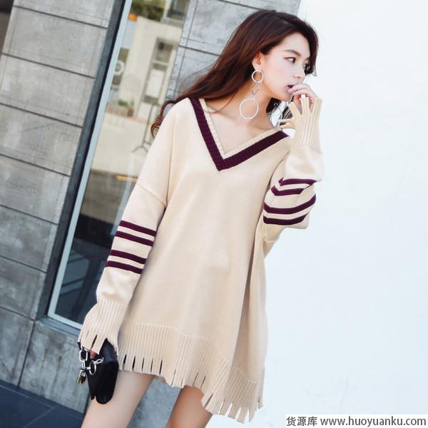 Oversize显魅力针织蝙蝠袖不能少-第6张图片-货源库