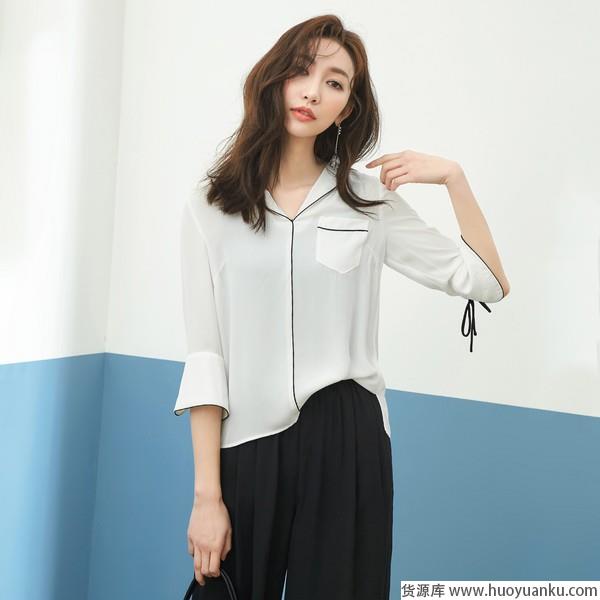 轻松优雅的出色代表，睡衣风衬衫穿对很时髦-第8张图片-货源库