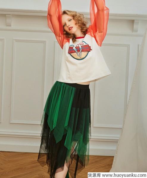 普通造型大变样，不规则半裙个性无双-第10张图片-货源库