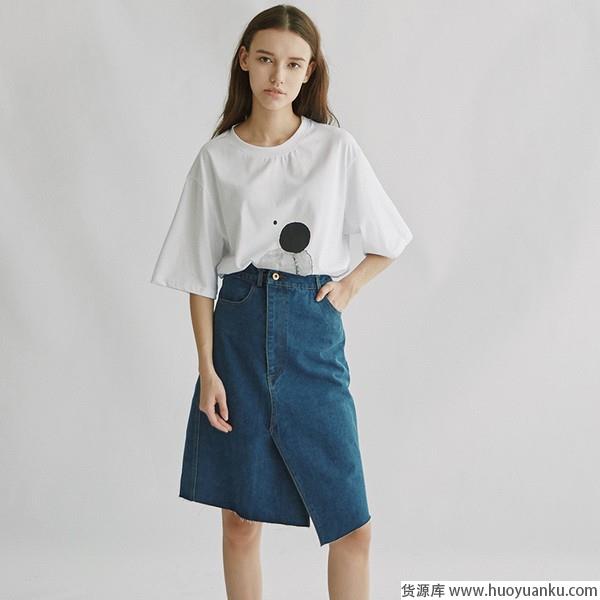 普通造型大变样，不规则半裙个性无双-第15张图片-货源库