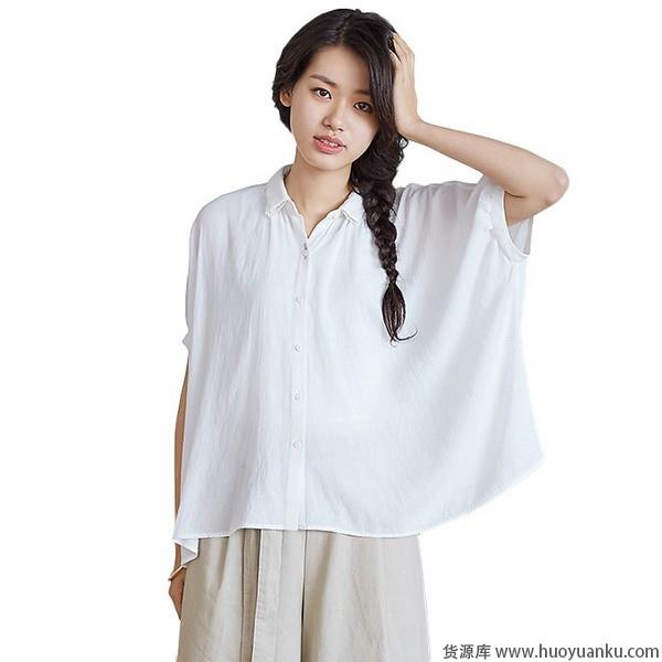 纯色雪纺衫，唯美浪漫优雅成仙-第2张图片-货源库