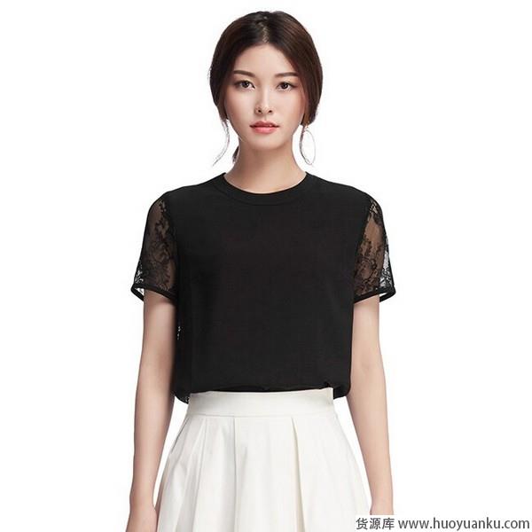 纯色雪纺衫，唯美浪漫优雅成仙-第5张图片-货源库