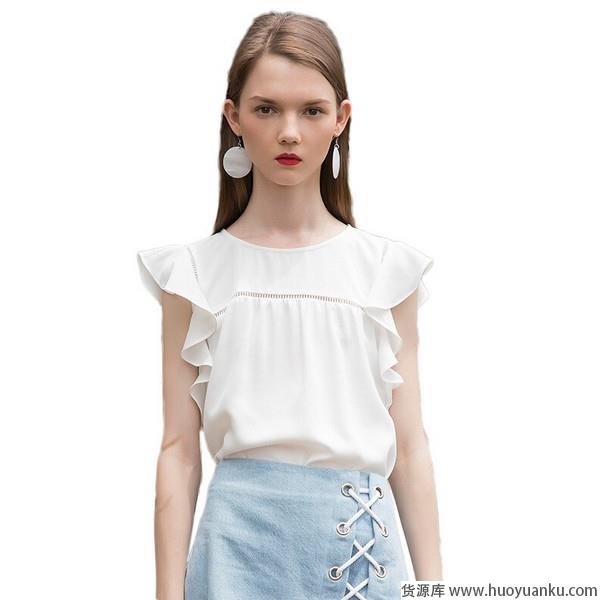 纯色雪纺衫，唯美浪漫优雅成仙-第6张图片-货源库