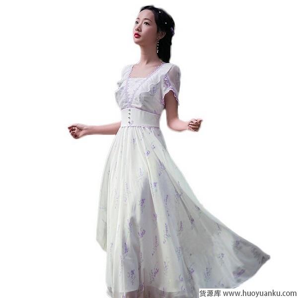 复古名媛，方领缔造巴掌脸-第5张图片-货源库