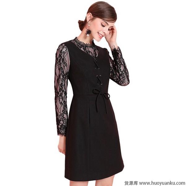 小黑裙诠释赫本式优雅风-第6张图片-货源库