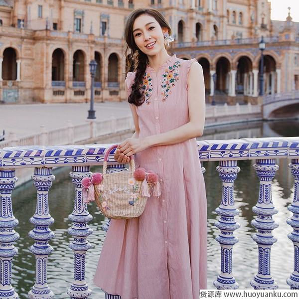 长裙婉约送春归赴一场夏的盛宴-第1张图片-货源库 长裙婉约送春归赴一场夏的盛宴-第1张图片-货源库