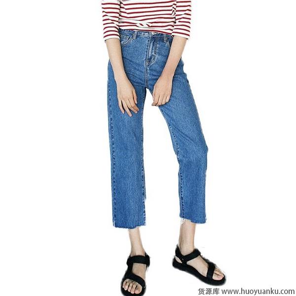 毛边牛仔裤,妙龄少女爱上叛逆风-第1张图片-货源库 毛边牛仔裤,妙龄少女爱上叛逆风-第1张图片-货源库