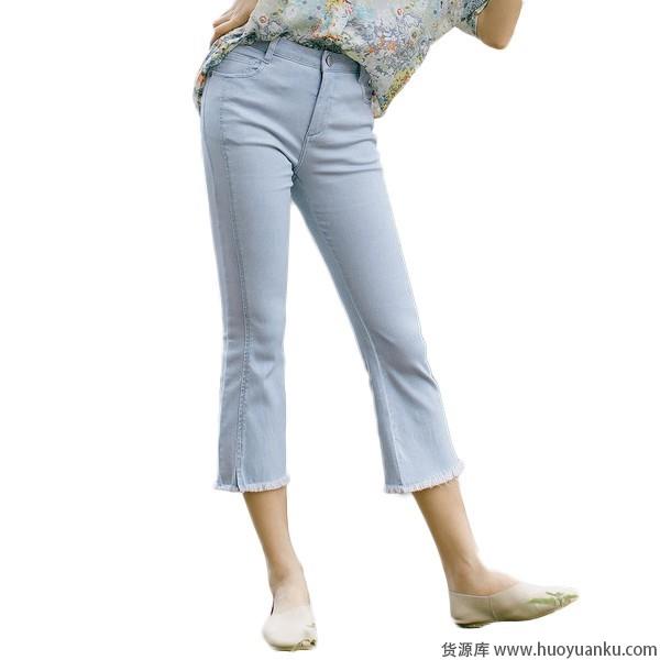 毛边牛仔裤,妙龄少女爱上叛逆风-第2张图片-货源库 毛边牛仔裤,妙龄少女爱上叛逆风-第2张图片-货源库