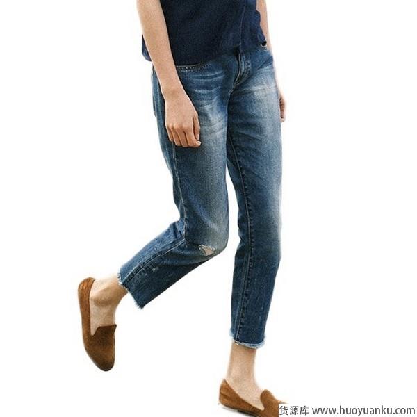 毛边牛仔裤,妙龄少女爱上叛逆风-第9张图片-货源库 毛边牛仔裤,妙龄少女爱上叛逆风-第9张图片-货源库